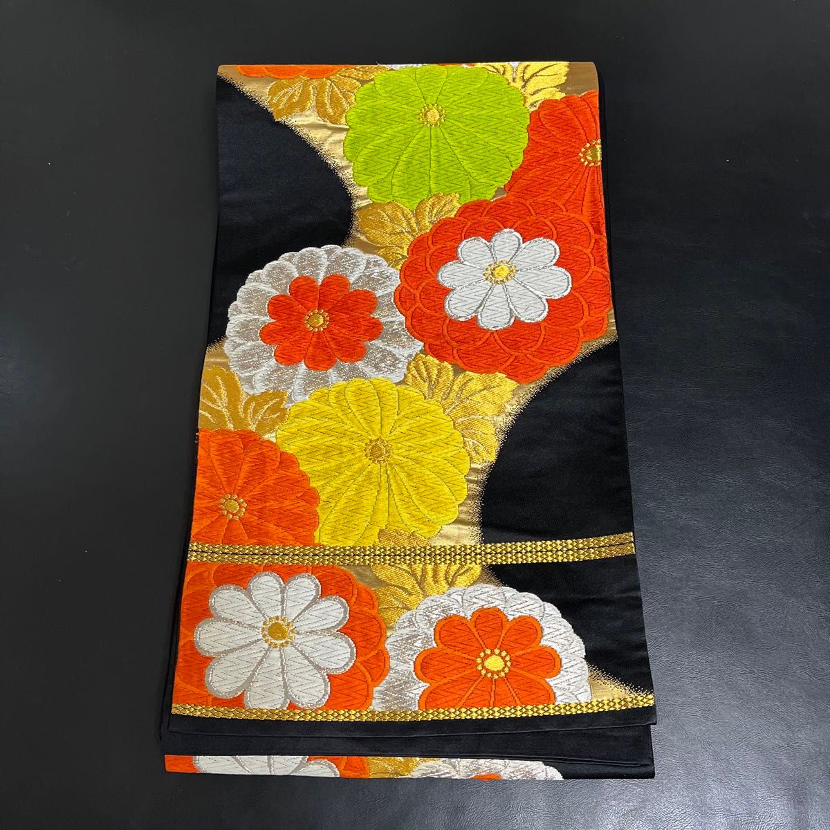 着物 袋帯 六通 松竹梅 菊 金銀糸 ラメ糸 424㎝ 着物・浴衣 着物 袋帯 六通 松竹梅 菊 金銀糸 ラメ糸 424㎝ 着物・浴衣