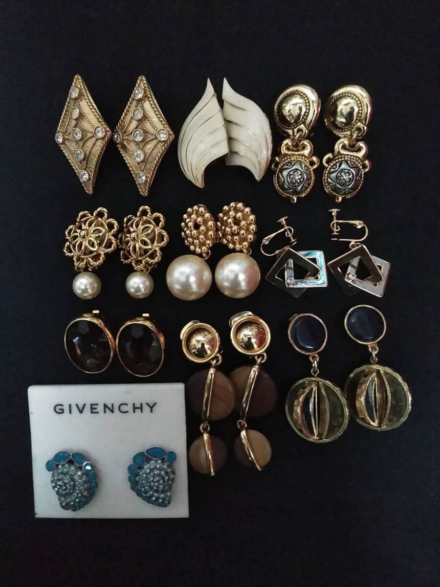 ブランド&インポートビンテージイヤリング50ペア GIVENCHY/SONIA RYKIEL/WESTERNGERMANY/ MOSCHINO他ブランドヴィンテージイヤリング美品の画像8