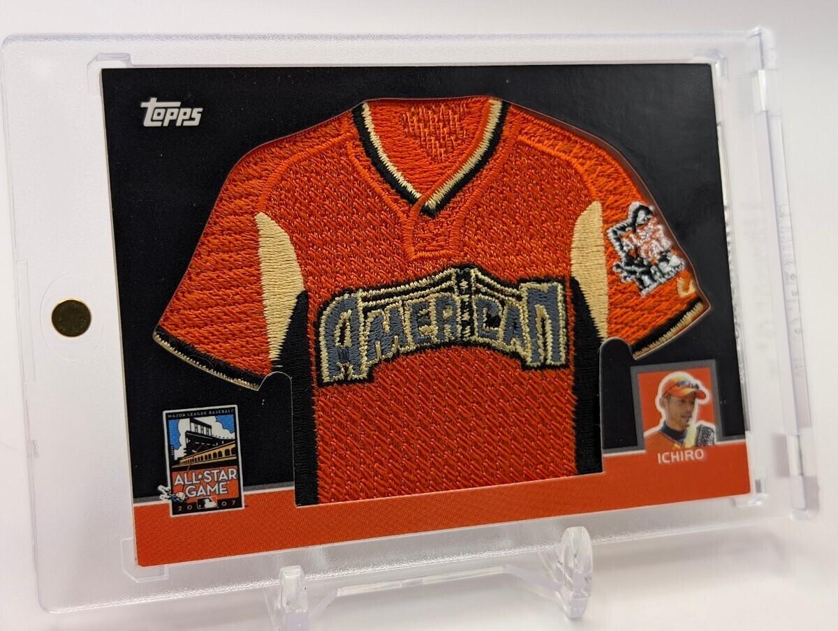 【499枚限定】イチロー/2008/Topps/Series 1/2007 ALL-STAR GAME PATCH RELIC CARD/マリナーズの画像3