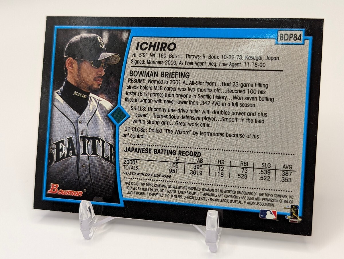 イチロー/2001/Topps/Bowman/Rookie Card/ルーキーカード/マリナーズ_画像6