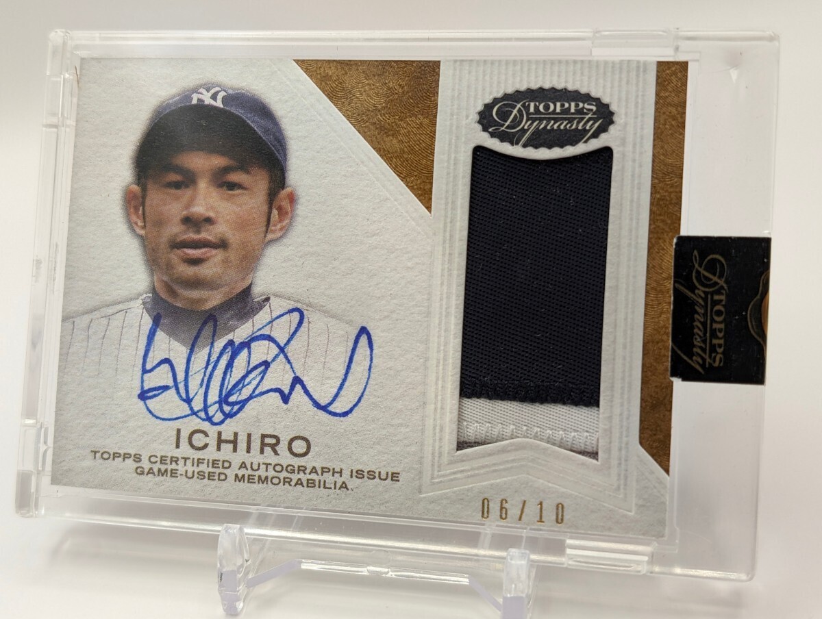 【10枚限定:未開封】イチロー/2016/Topps/Dynasty/GAME-USED MEMORABILIA/直書き・直筆サイン/ヤンキース_画像2