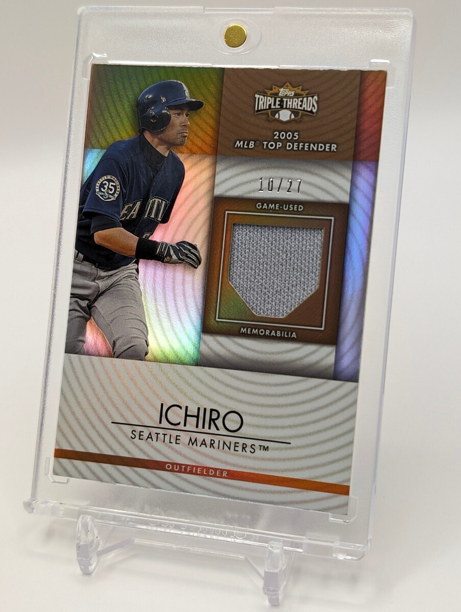 【27枚限定】イチロー/2012/Topps/Triple Threads/GAME-USED MEMORABILIA/マリナーズ_画像2