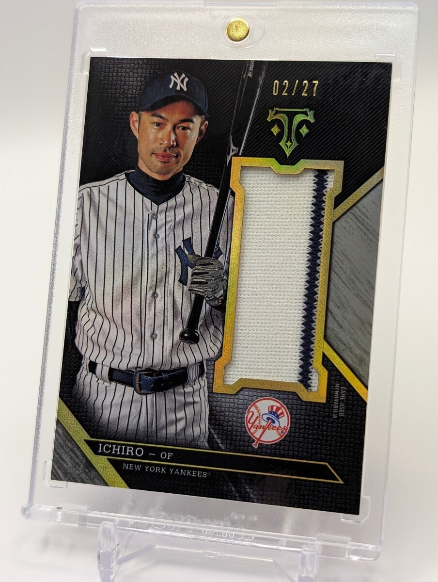 【27枚限定】イチロー/2016/Topps/Triple Threads/GAME-USED MEMORABILIA/ヤンキースの画像2