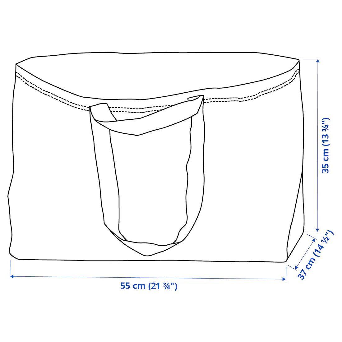 IKEA フィスラ M Lサイズ 計2枚セット エコバッグの画像6