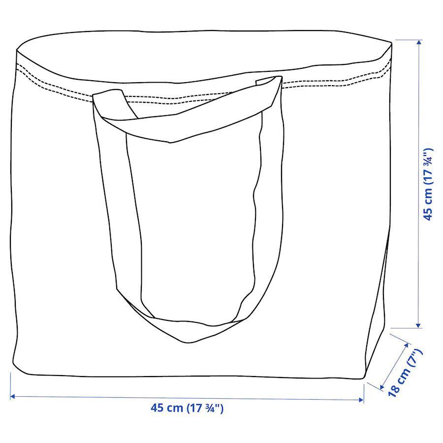 IKEA 新作　エコバッグ 3点セット　引越し　S M M' トートバッグ　ランドリーバッグ_画像7