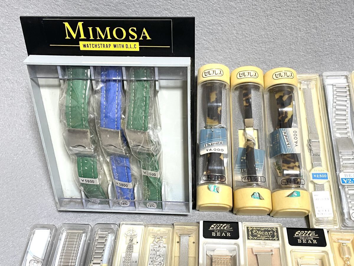 【総額 57万円分！！】 未使用品 MIMOSA JRA 本革 レザーベルト多数 腕時計バンド 166本 大量まとめ セットの画像2