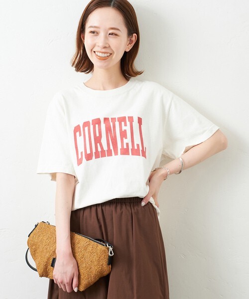 2022SS★美品★JOURNALSTANDARD カレッジロゴTシャツ 定価5,500円 ホワイト 春 夏 ジャーナルスタンダードの画像5