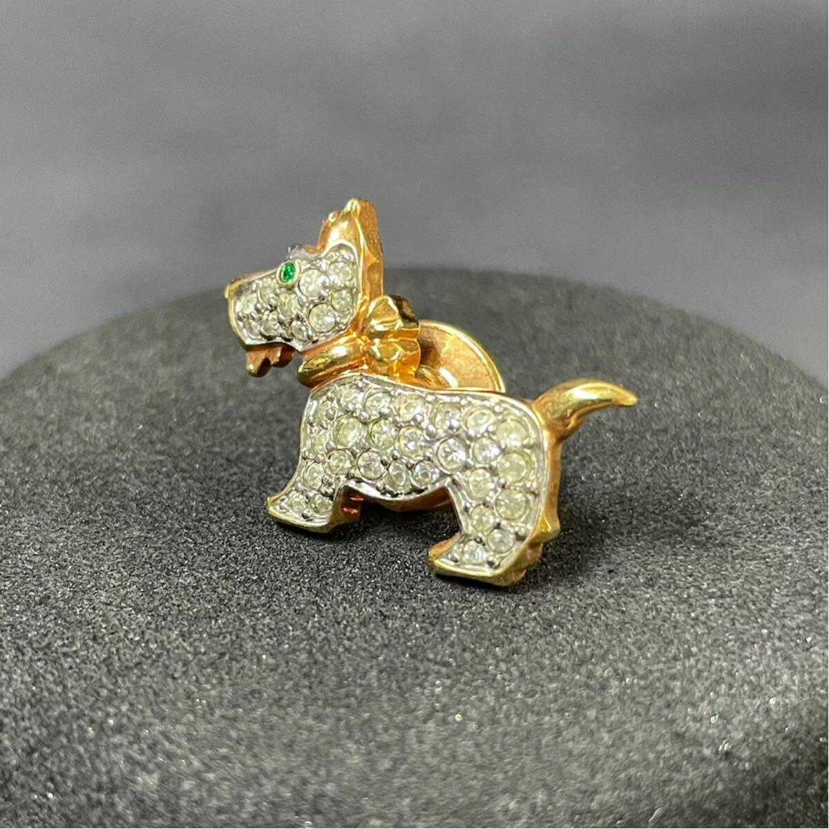 ① SWAROVSKI собака узор булавка брошь Gold цвет crystal Swarovski собака Stone ювелирные изделия аксессуары 