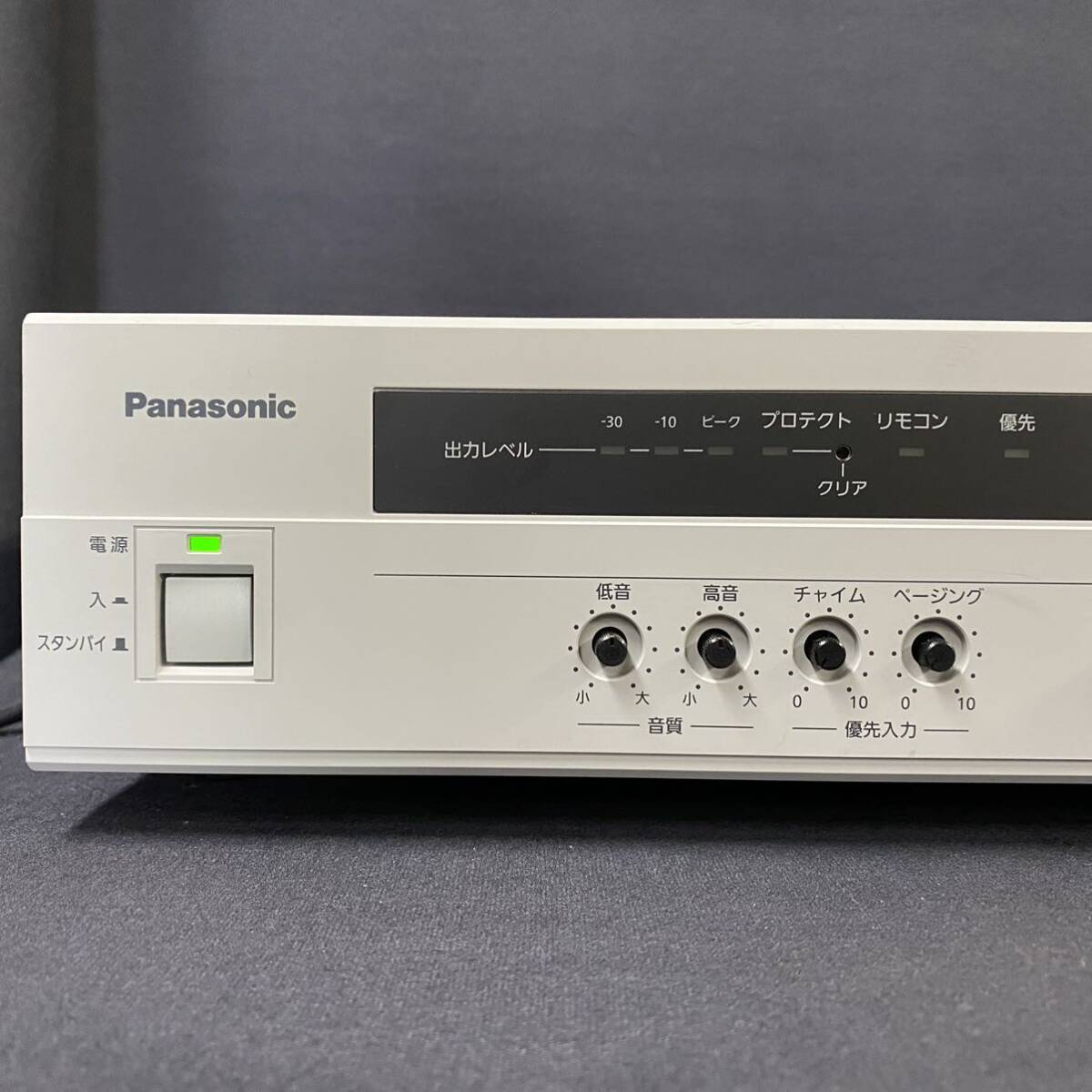 【通電確認済】Panasonic パナソニック 卓上型拡声アンプ WA-HA061 2018年製_画像2