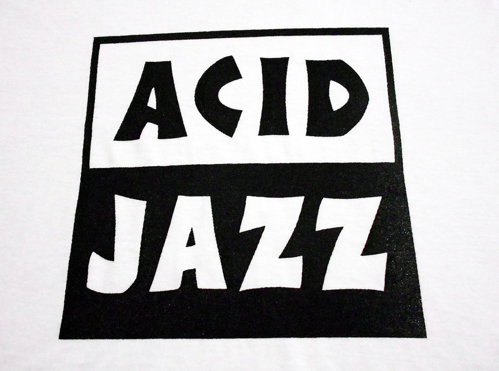  including postage ACID JAZZ Label short sleeves T-shirt white color 2XL size 