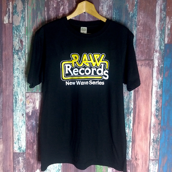 送込　RAW Records UK PUNK 半袖Tシャツ　黒　Lサイズ_画像1
