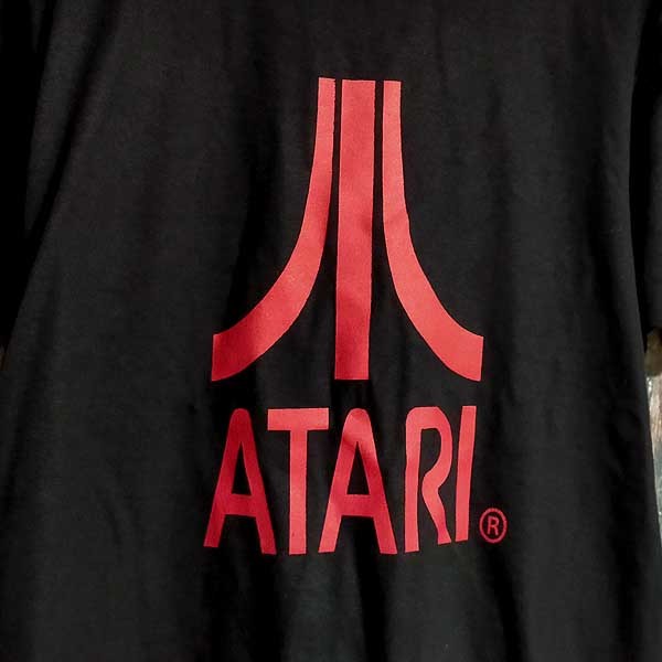 送込  ATARI スティーブジョブズ 富士山ロゴ アタリ 半袖Tシャツ 黒 Lサイズの画像2