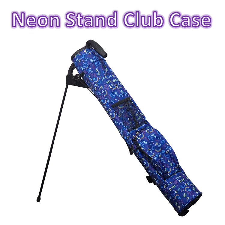 1円～ NEON STAND CLUB CASE スタンド式クラブケース【オリジナル】【セルフスタンド】【クラブケース】【ネオン】【ブルー】【1円】の画像1