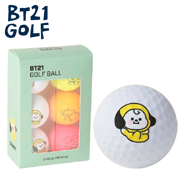 BT21 Golf Baby Golf Ball 6 Ball Set Set