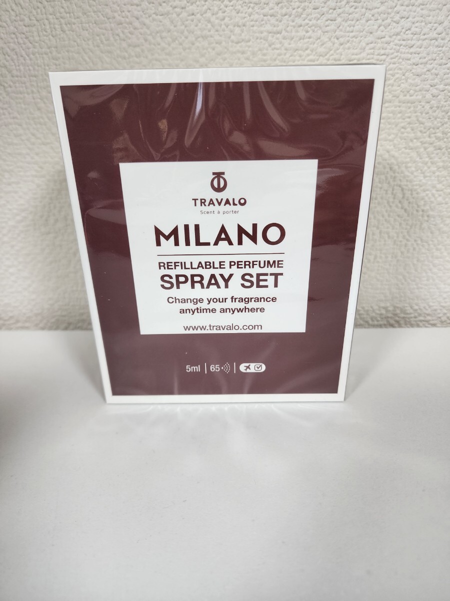 [TRAVALO]MILANO SPRAY SET perfume spray atomizer re Phil 3 pcs set fragrance * unopened * approximately 5ml capacity! Brown! several 