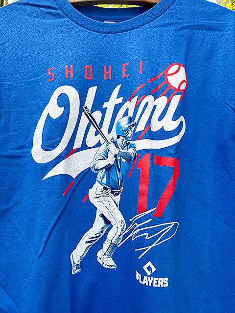 MLB　ロサンゼルス　ドジャース　大谷翔平　公式Tシャツ　（Dogers Blue/Script）（Lサイズ）　MLBオフィシャルグッズ　■　アメリカン雑貨_画像2