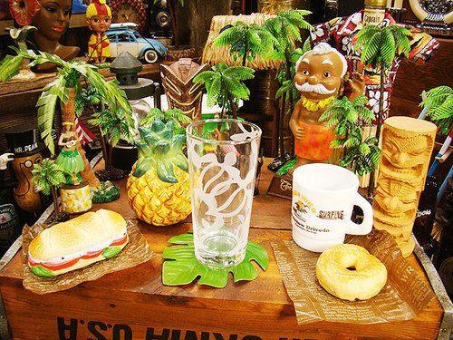  Hawaiian long glass ( ho n) America miscellaneous goods american miscellaneous goods Hawaii goods Hawaiian miscellaneous goods stylish popular interior 