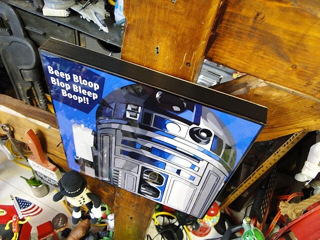 映画 スターウォーズ ポップアートフレーム （R2-D2） ■ アメリカン雑貨 アメリカ雑貨 パネル ポスターの画像2