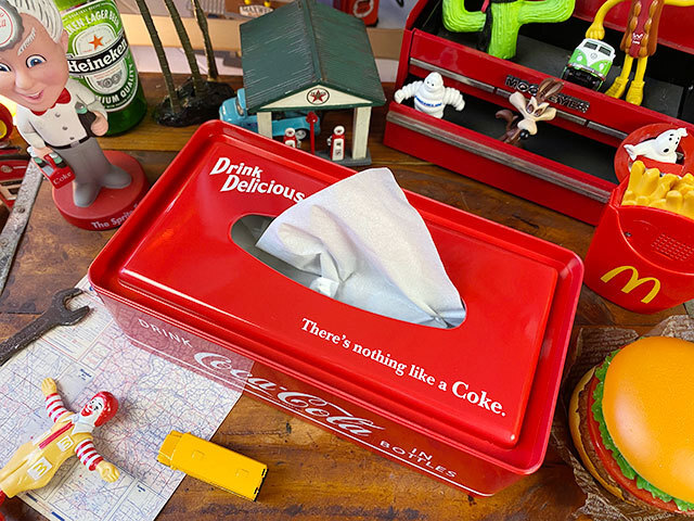 コカ・コーラ ティッシュケース ■ アメリカン雑貨 アメリカ雑貨 ティッシュボックスの画像2