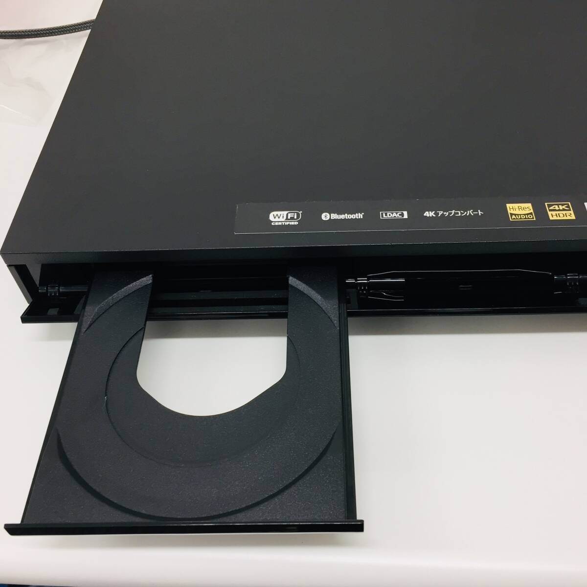 〇SONY ブルーレイディスクプレーヤー UBP-X800 ブラック 4K UltraHD対応 Blu-ray BD ジャンク扱い　【24/0404/0_画像3