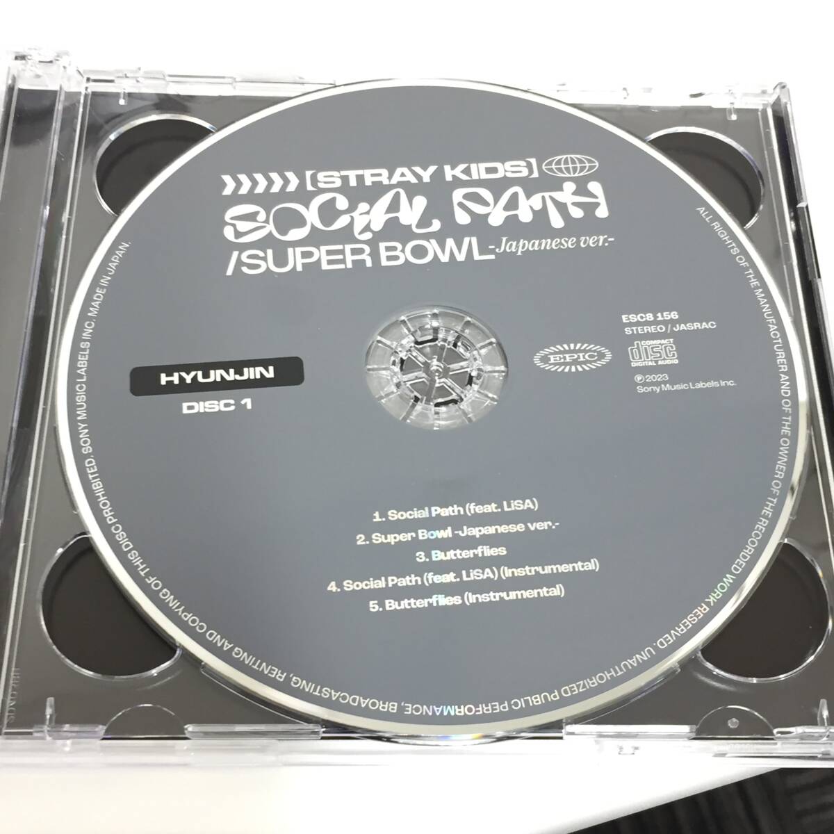 ◆Stray Kids Social Path / Super Bowl Japanese ver. Hyunjin CD + BD ストレイキッズ スキズ Blu-ray ヒョンジン ブルーレイ_画像2