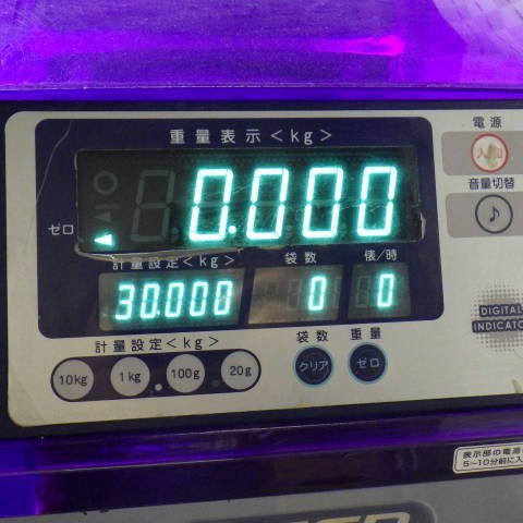 新潟 タイガー 自動選別 計量機 CR-20A 網1.85 袋キーパー 単相100V 計量器 パックメイト 台秤 中古 ■N2724032707_画像7