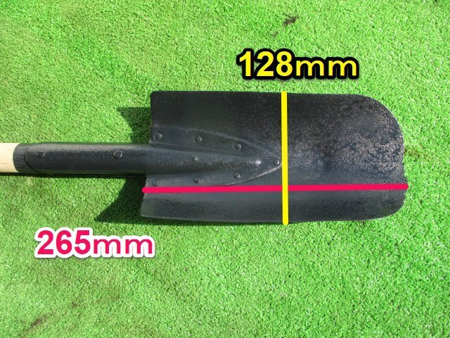 茨城 エンピ 全長860mm スコップ 木柄 ショベル シャベル 園芸 穴掘 農具 ■2124030320_画像3