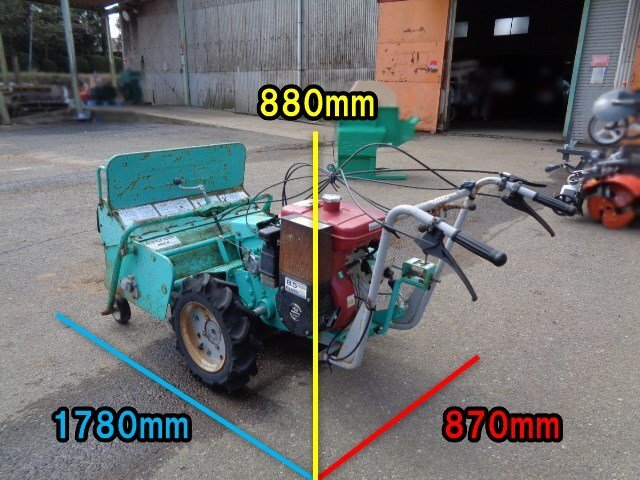 千葉 共栄社 ハンマーナイフモア HM72-R 草刈機 作業幅700mm バロネス 8馬力 除草 中古品 ■2624033072の画像3