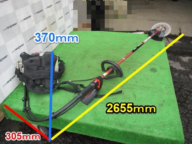 茨城 ゼノア 背負式刈払機 BKZ315 くるくるカッター ループ 刈払機 リコイル 草刈機 2サイクル 背負い式 取説 ■2124042182の画像2