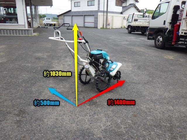 岡山◆クボタ 管理機 FTR3500 耕運 畑 耕運幅500mm 小型 3馬力 ガソリン リコイル ロータリー 家庭菜園 NEW菜ビ 美品 中古■3224040905_画像2