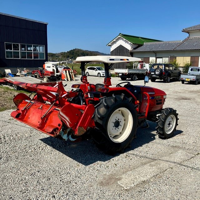 兵庫 ヤンマー トラクター AF333 パワステ 377時間 33馬力 逆転 自動水平 ロータリー R318AM ■3924033041陸の画像2