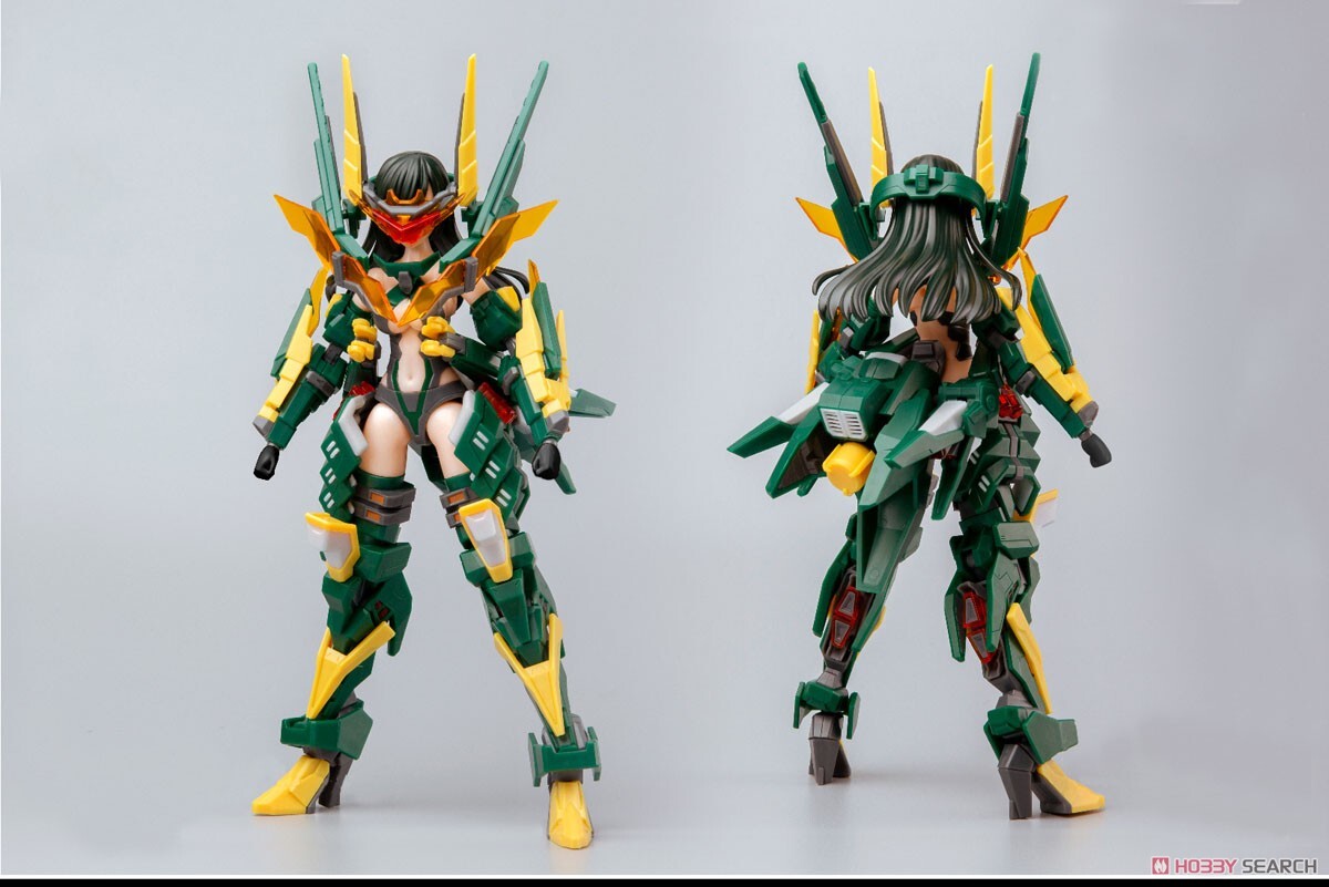 未組品 プラモデル 御模道(EASTERN MODEL) 三国少女伝 将魂姫 関羽×雷神 重装版 1/10スケール ※説明文参照の画像6