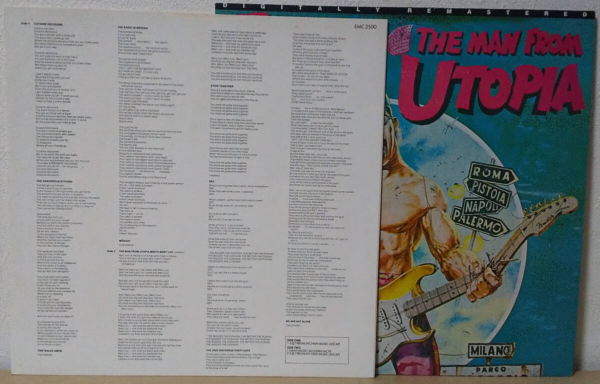 Frank Zappa - The Man From Utopia UK盤 LP, Remastered EMI - EMC 3500 フランク・ザッパ 1986年_画像3
