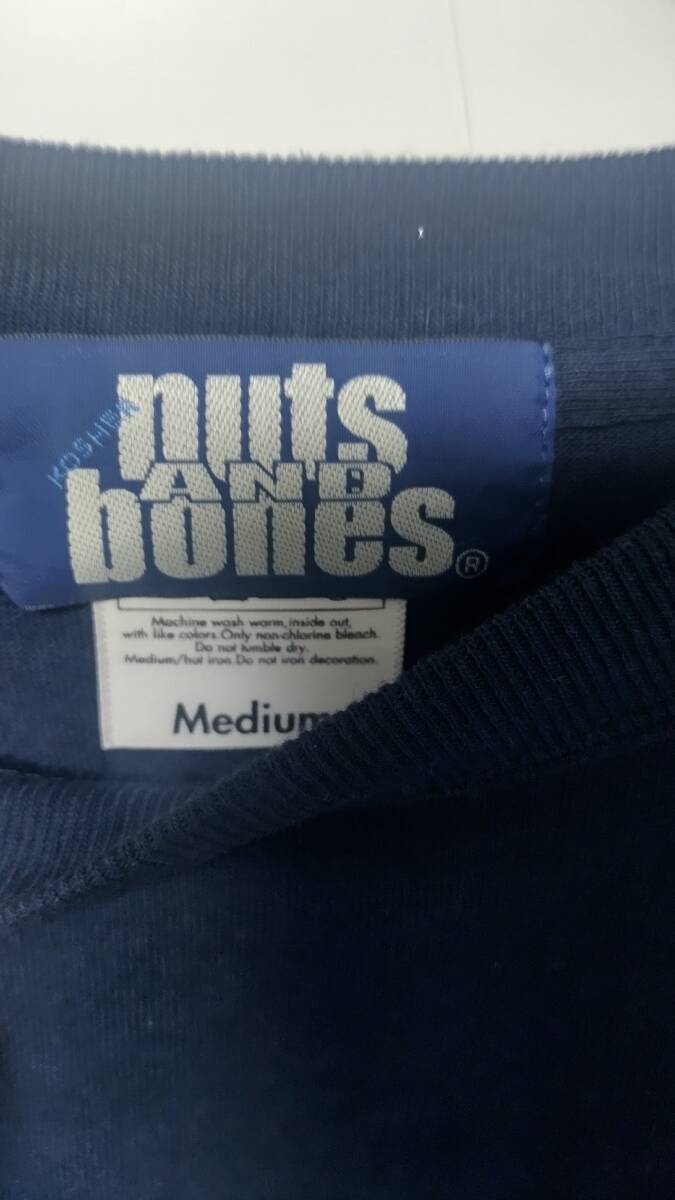 古着 Nuts and Bones ナッツアンドボーンズ 長袖Tシャツ ロンT ポルターガイスト ホラー Nipps TETRAD THE GANG OF FOURの画像3