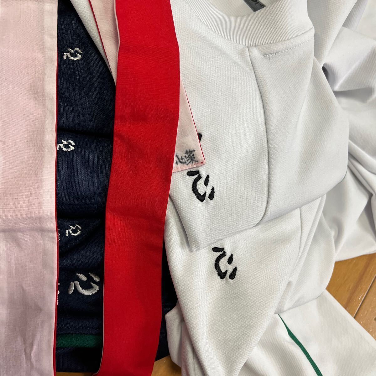 4 3 コスプレ衣装 KANKO phiten ジャージ 上下セット ハーフパンツ スポーツシャツ ハチマキ 女子 記名の画像5