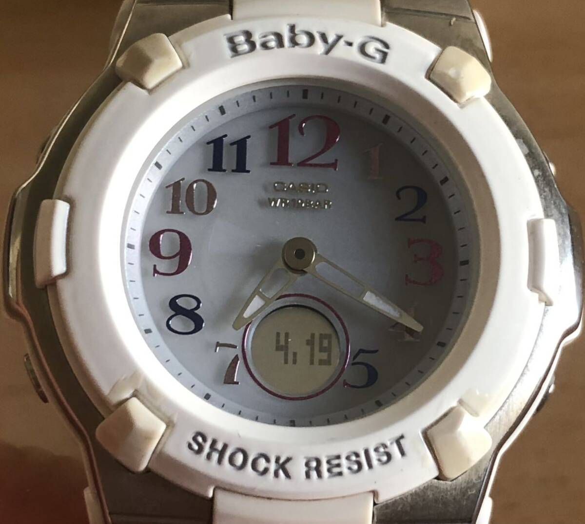282-0544 CASIO カシオ Baby-G レディース腕時計 ラバーベルト クオーツ タフソーラー 白 ホワイト BA-110LB BGA-1100GRの画像3