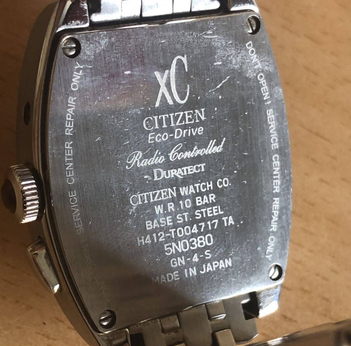 266-0493 CITIZEN シチズン　XC クロスシー　メンズ腕時計　金属ベルト　電波ソーラー　H412-T004717 動作確認済み　ジャンク_画像8