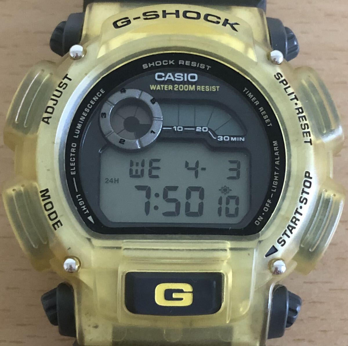 271-0496 CASIO カシオ G-SHOCK G-LIDE メンズ腕時計 ラバーベルト クオーツ DW-9000 稼働品の画像1