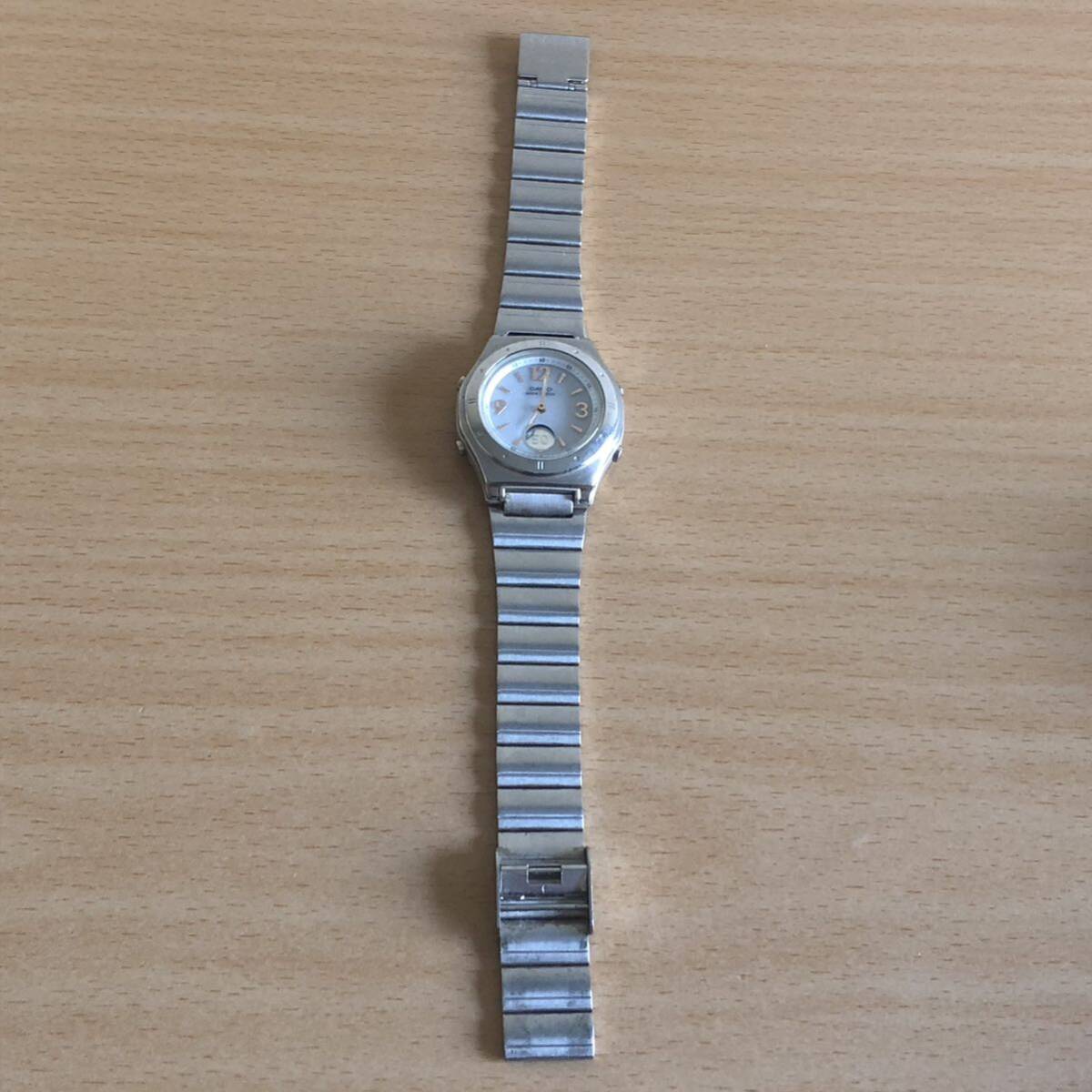 266-0766 CASIO カシオ メンズ　レディース　腕時計　金属ベルト　電波ソーラー　ウェーブセプター　LWA-M141 動作確認済み　ジャンク_画像3