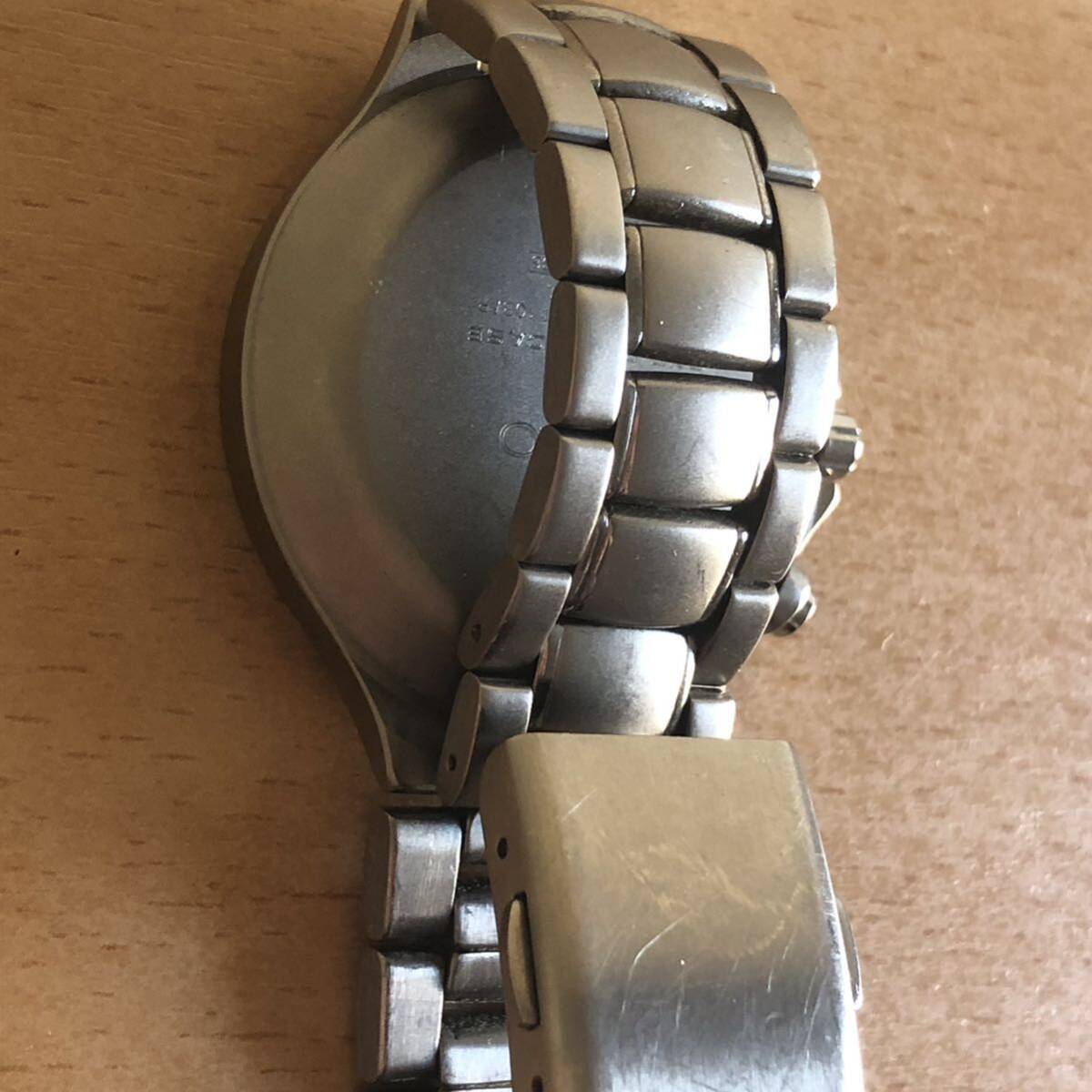 272-0497 SEIKO セイコー AGS SPIRIT スピリット メンズ腕時計 金属ベルト チタニウム 自動巻き 5M22-7B80 動作確認済みの画像7