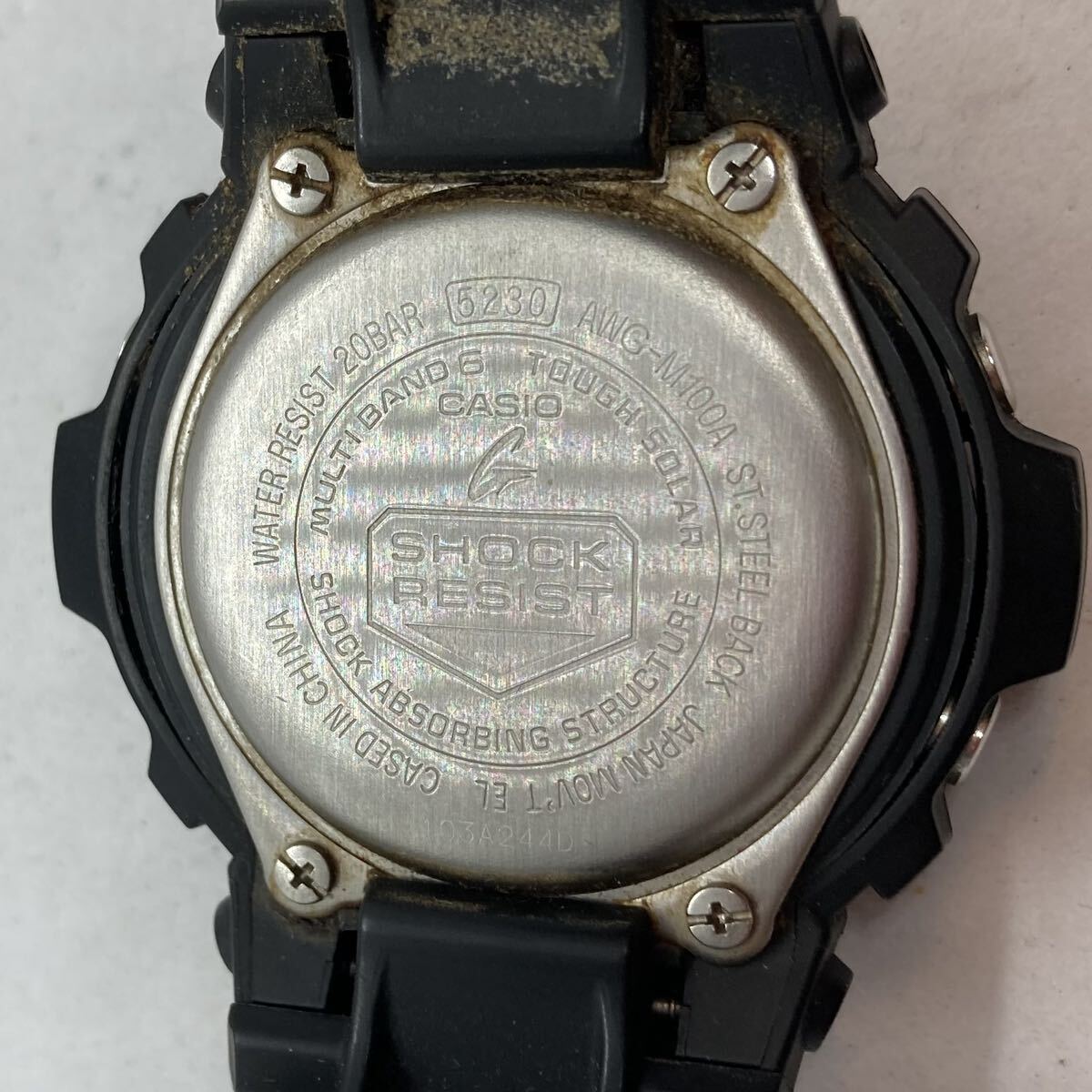 268-0227 CASIO G-SHOCK 腕時計 ラバーベルト ブラック 稼働品の画像2