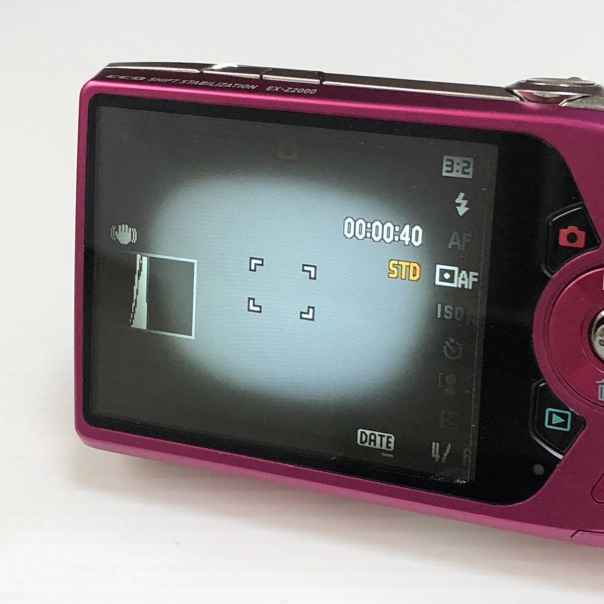  m221-0370-12 【ジャンク】 CASIO カシオ EXILIM デジタルカメラ EX-Z2000 ピンク_画像5