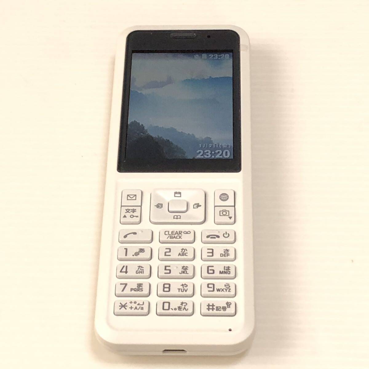 m222-0014-19 ワイモバイル Simply NP603SI ホワイト 携帯電話 SoftBank利用制限○_画像2