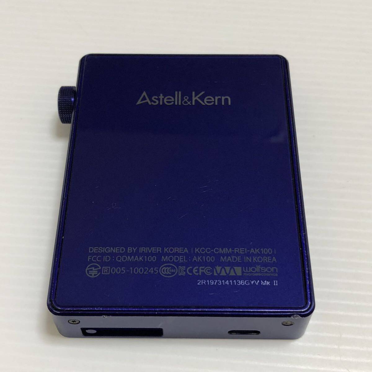 m237-0191-12 Astell&Kern AK100 32GB MP3プレーヤー パープル_画像4