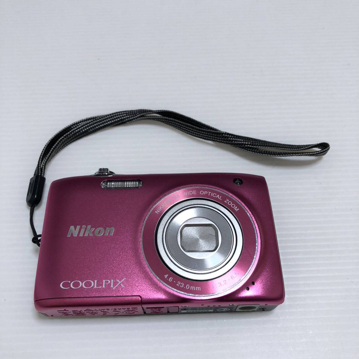 m237-0438-11 Nikon ニコン COOLPIX クールピクス デジタルカメラ S3100 フレッシュピンク_画像2