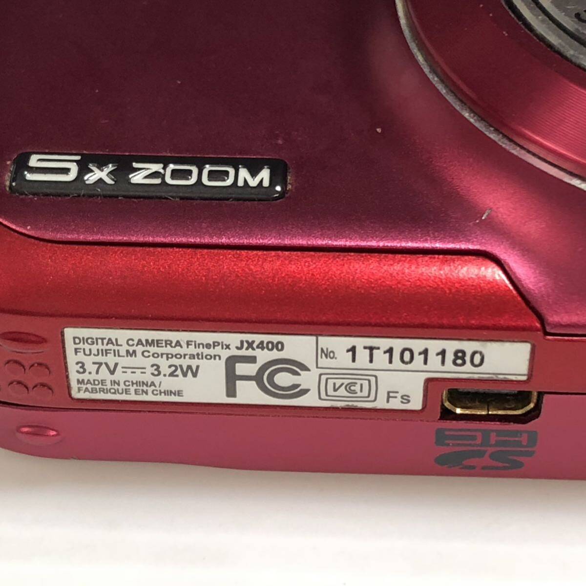 m247-0083-14 【ジャンク】 FUJIFILM 富士フィルム デジタルカメラ FinePix JX400P ピンクの画像8