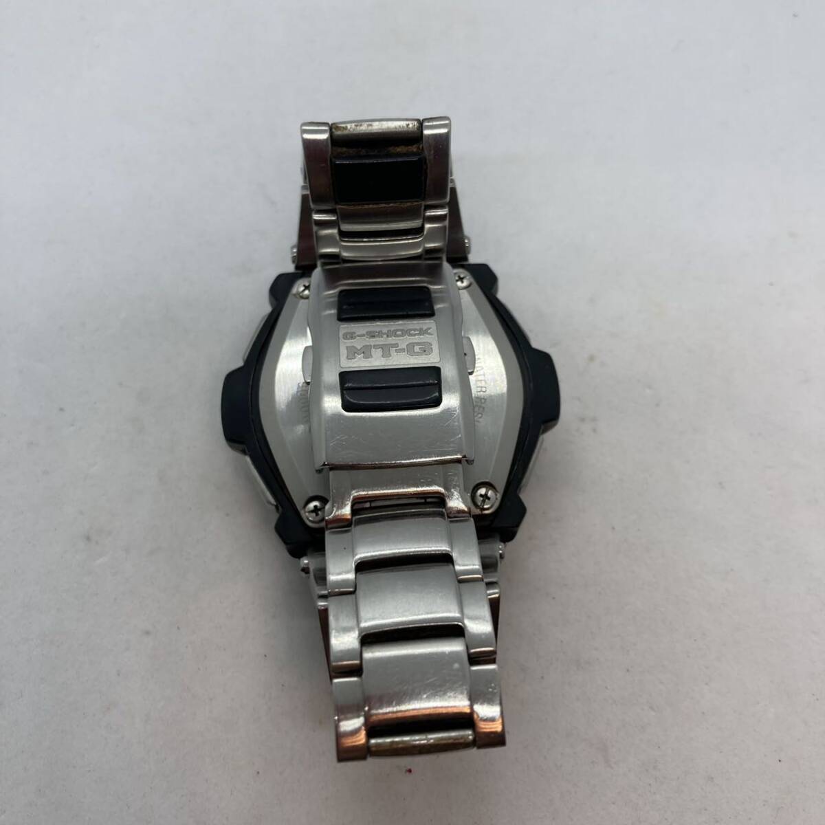 294-0037 CASIO G-SHOCK 腕時計 MTG-100G 金属ベルト シルバー 電池切れ 動作未確認の画像6