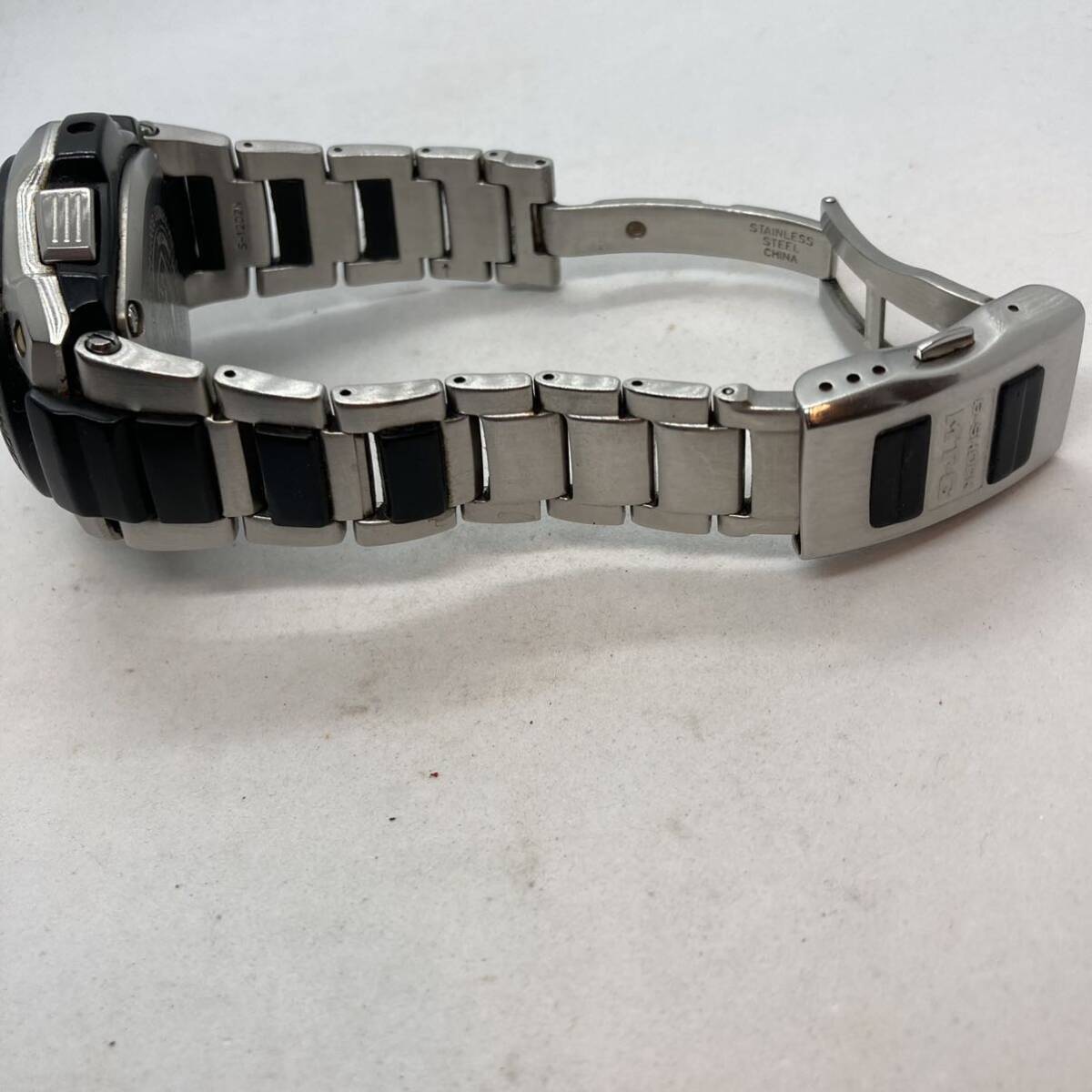 294-0037 CASIO G-SHOCK 腕時計 MTG-100G 金属ベルト シルバー 電池切れ 動作未確認の画像7