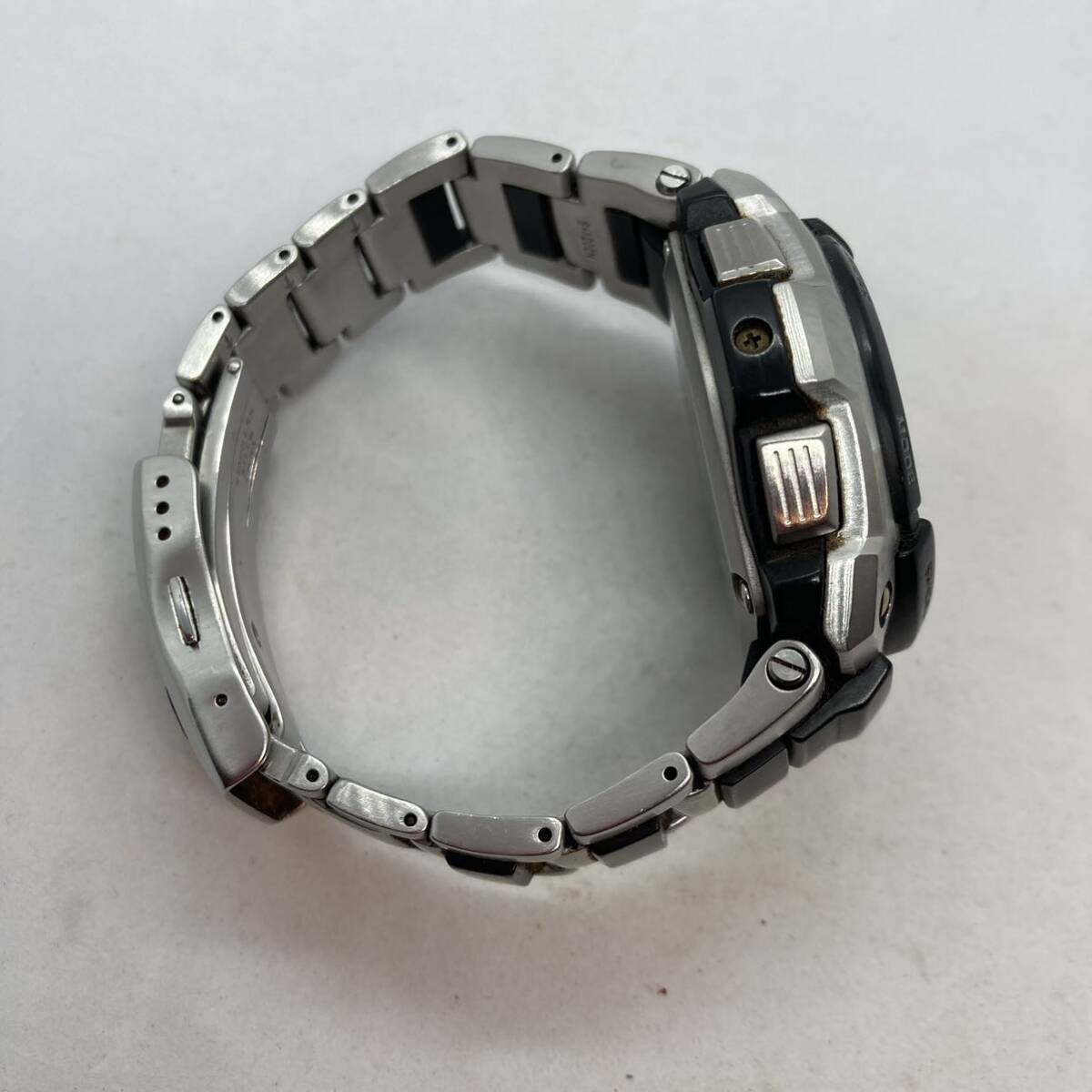 294-0037 CASIO G-SHOCK 腕時計 MTG-100G 金属ベルト シルバー 電池切れ 動作未確認の画像5