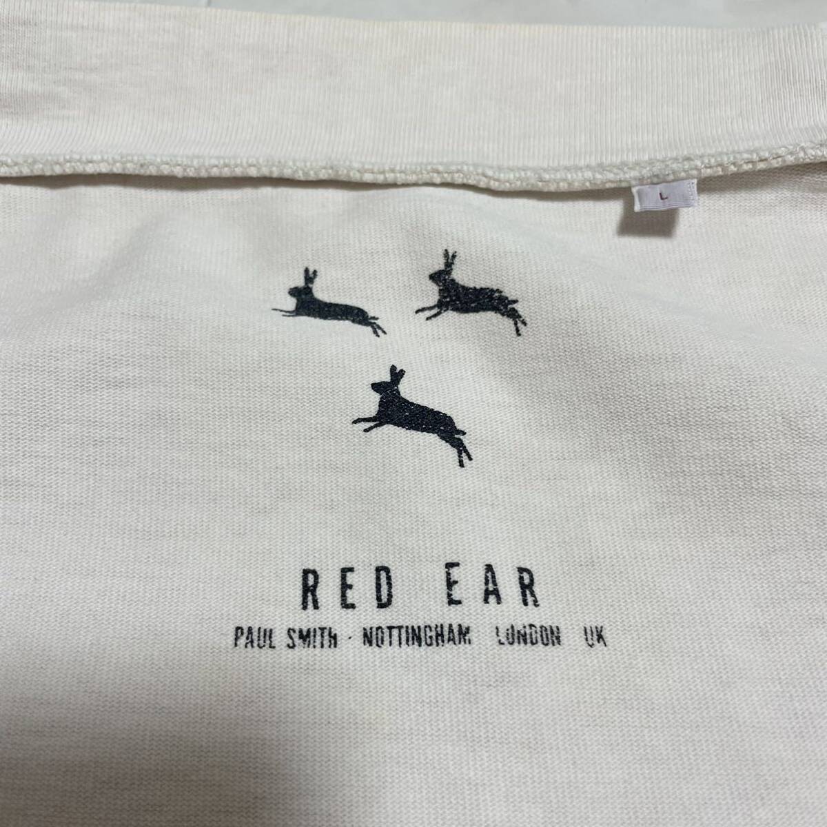 レッドイヤー RED EAR ポールスミス Paul Smith バイカラーカーディガン 長袖 ピンクベージュ メンズ サイズL ＊CH_画像5